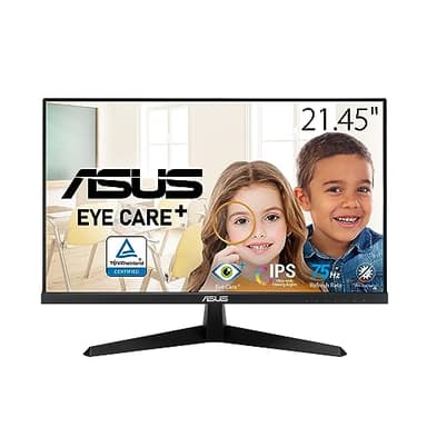 ASUS Eye Care VY229Q - 21,5 Zoll Full HD Monitor - 75 Hz, 1ms MPRT, Adaptive Sync & FreeSync - IPS Panel, 16:9, 1920x1080, Rahmenlos - DisplayPort, HDMI, Speaker