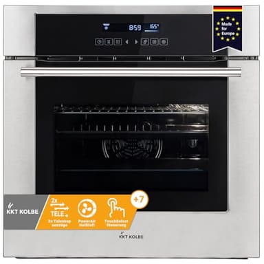 KKT KOLBE Einbaubackofen 60cm | 70L | 3,3kW | Grill | Heißluft | Teleskopauszüge | Automatik-Timer | 2-fach Wärmeschutzverglasung | Kindersicherung | EB8015ED
