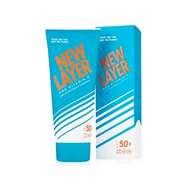 NEW LAYER Sonnencreme | LSF 50+ | Pro Vitamin D | Frei von Mikroplastik | Reef-friendly | Frei von Octocrylenen | Wasserfest | Sofortschutz | Schnell einziehend | Klimaneutral (200ml)