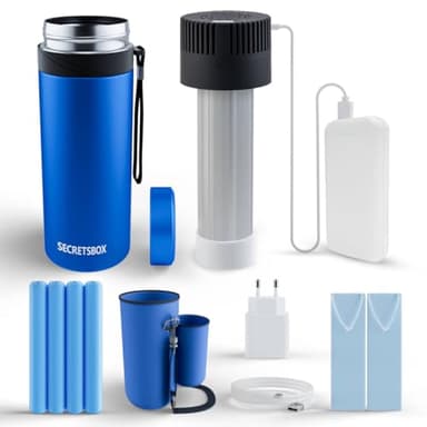 Insulin Kühlbox Elektrisch, mit Akku 20000mAh Kühlbox Medikamenten Reise, USB Kühler 2–8 °C + 4 Biogel Kühlakkus, Mini Kühlschrank Insulin Reise Insulin Kühltasche, TSA Zugelassen