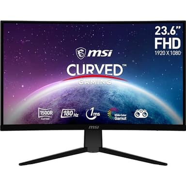 MSI G2422C 23,6 Zoll FHD Curved Gaming Monitor - 1500R 1920 x 1080 VA Panel, 180Hz / 1ms, Adaptive Sync - DP 1.2a, HDMI 2.0b CEC