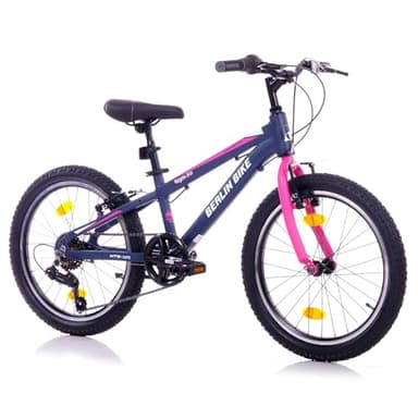Berlin Bike Grizz 20 Zoll Mountainbike Aluminium – Kinderfahrrad für Jungen und Mädchen (6–9 Jahre), Rosa