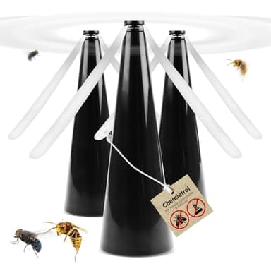 H+H Fliegenwedler 3 STK. | Insekten Ventilator | Mückenventilator Tisch | Fliegenvertreiber draußen | Fliegenabwehr Tischventilator | Fliegenventilator | Wespenventilator | Fliegenschreck Terrasse