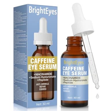 Koffein Augenserum – Reduziert Augenringe, Schwellungen & feine Linien – Aufhellende & Straffende Augenpflege für alle Hauttypen – 30 ml (30ml)