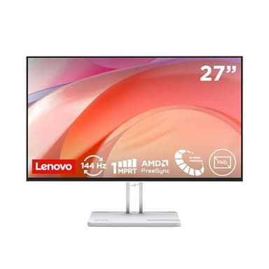 Lenovo L27-4C | 27" Full HD WLED Monitor | 1920x1080 | 16:9 | 144Hz | 1ms Reaktionszeit | HDMI | VGA | Audio 3.5mm | 4-seitig-Panel | TÜV Augenschutz | AMD FreeSync | grau | 3.9 kg