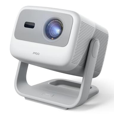 JMGO N1S 4K UHD Mini Beamer, Triple Laser Projektor, 1100 ISO Lumen, Gimbal Echtzeit Autofokus, Google TV, Netflix, 110% BT.2020, HDR10, 10W Dolby Audio, Blu-ray 3D, 200" für Aussen, Gaming, Business
