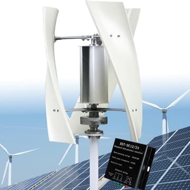 8000W Kein Lärm Windergie Turbinen Generator Magnetschwebe-Windkraftanlage 12V 24V 48V 220V Vertikaler Windkraftanlage mit Controller für RV, Haus, Gartenbeleuchtung