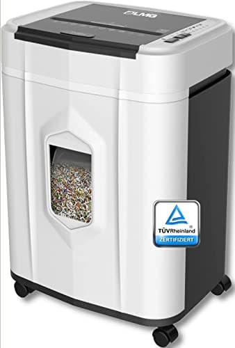 Aktenvernichter, Papierschredder bis 120 Blatt gleichzeitig, Autofeed Schredder, P5, Reisswolf mit 19L Papierkorb, Extrem leise mit nur 65dB, Kreuzschnitt Partikelschnitt, Automatische Abschaltung