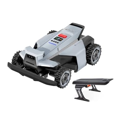 Segway Navimow X420 Mähroboter mit Garage X, für 2000 ㎡, Zero-Turn AWD für 84% Steigungen, NRTK+360° Vision+VIO, Keine RTK-Basisstation, 25-95 mm Schnitthöhe (Getrennt versandt Werden)