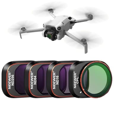 NEEWER ND und CPL Filter Set Kompatibel mit DJI Mini 4 Pro, 4 Pack ND16 ND64 ND256 CPL Polarizer und Neutraldichtefilter Drohnenobjektiv Zubehör, Multi Coated HD Optisches Glas/Aluminium Rahmen
