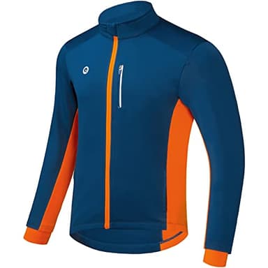Przewalski Fahrradjacken für Herren Winter Thermo Laufjacke Winddicht Atmungsaktiv Reflektierend Softshell Windbreaker