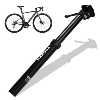Fahrrad Dropper Sattelstütze, Hydraulische Erwachsene Teleskopsattelstütze, 30,9/31,6mm Höhenverstellbare Aluminiumlegierung Für Fahrrad , Gesamtlänge 400mm (31,6mm)