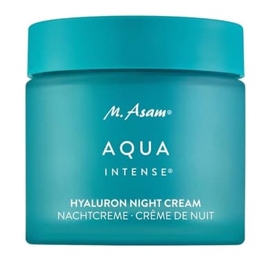 M. Asam AQUA INTENSE Nachtcreme (50ml) – Hyaluron Gesichtscreme für intensive Feuchtigkeit, Parfümfrei & Regenerierend, Skincare mit Silicium & Pflanzenölen für Geschmeidige Haut