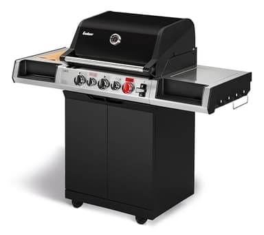 Enders® Gasgrill UNIQ 3 IK CRUSTER®, 3-Edelstahlbrenner, mehrstufige Drehregler, 800 °C TURBO ZONE™, SWITCH GRID™, HEAT RANGE™, SIMPLE CLEAN™, doppelwandige Garhaube, GN ½ Container #8700