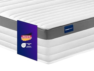 Traumnacht Exklusiv 7-Zonen 1.000er Tonnentaschenfederkernmatratze, Stiftung Warentest Testurteil Gut - Ausgabe 10/2023, 23 cm Premiumhöhe, Öko-Tex zertifiziert, Härtegrad 4 (H4), 160 x 200 cm