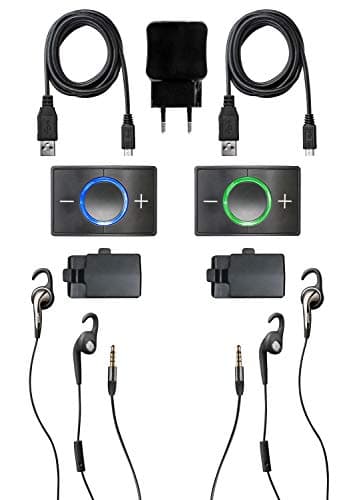 Ceecoach Bluetooth Kommunikation Und Gegensprechanlage Für Reitsport, Wintersport, Industrie Kit Duo, schwarz, Duo Kit, 100-0201EU