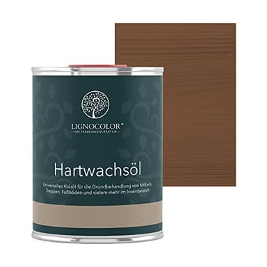Lignocolor Hartwachsöl (1 L, Eiche dunkel) Holzöl für den Innenbereich