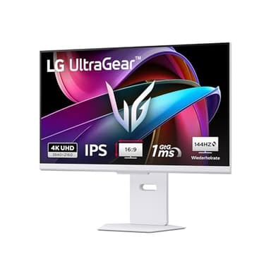 LG Ultragear™ 32G810SA-W.AEU (32 Zoll) 4K UHD IPS Gaming-Monitor, 144Hz, AMD FreeSync™ Premium, DisplayHDR™ 400, webOS, 2X HDMI 2.1, Weiß