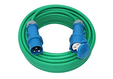 CEE-Camping H07RN-F 3x2,5mm² Gummikabel Verlängerungskabel Wohnmobil Kabel Caravan in GRÜN 20m