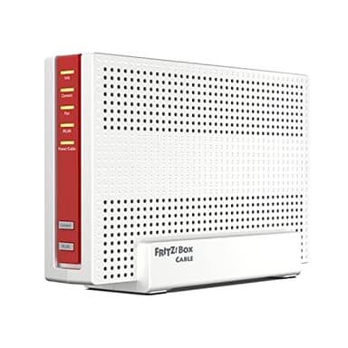 FRITZ!Box 6690 Cable | Router für einen Kabelanschluss (DOCSIS 3.1-Kabel-Modem, 4x4 Wi-Fi 6 (WLAN AX) mit 4.800 MBit/s (5 GHz) + 1.200 MBit/s (2,4 GHz), 1x 2,5-Gigabit-LAN-Anschluss, USB 3.0, DECT)
