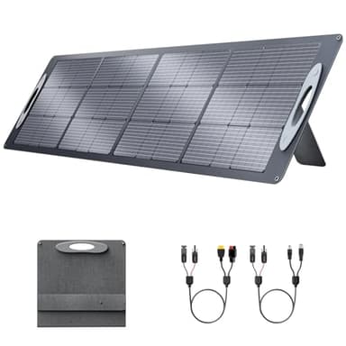 VDL Solarpanel Faltbar, 200W Solarmodul mit Monokristalline Solarzelle für Powerstation, 20V Photovoltaik Modul Solaranlage Solarladegerät mit Multi-Contact 4 für Outdoor, Camping, Garten, RV