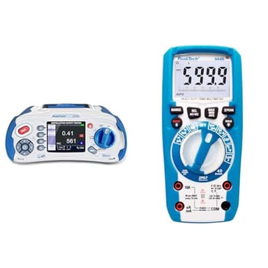 PeakTech 2755 – VDE-0100 Installationstester mit Bluetooth & True RMS Digital Multimeter mit 4.0 Bluetooth, Wasserdicht (IP67)