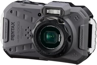 PENTAX WG-1000 (Grau), wasserdichte Digitale Kompaktkamera, konzipiert für gelegentliche Outdoor- und Unterwasserfotografie, wasserdicht bis zu Einer Tiefe von 15 Metern (bis zu Einer Stunde)