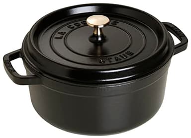 STAUB Gusseisen Bräter/Cocotte, Rund 28 cm, 6,7 L, , Schwarz