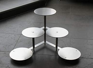 Aluminium Tortenetagere Tortenständer Rund Hochzeit 3 Etagen 5 Platten Ø 20 cm Etagere