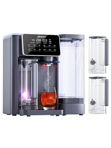 Jimmy R9 Osmoseanlage Trinkwasser Auftisch, Umkehrosmoseanlage Wasserfilter, mit Heißwasserspender, 7-stufiger Filterung RO & Mineralien, UV, 3S-Heizung, 7 Temperaturoptionen, Echtzeit-TDS-Monitor