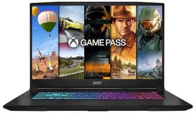 MSI Katana 17 Gaming-Laptop, 17,3” Full HD 144 Hz, Intel Core i7-13620H, NVIDIA GeForce RTX 4060, 16GB RAM, 1TB SSD, Windows 11 Home, inkl. 1 Monat GamePass, QWERTZ Tastatur, Schwarz, B13VFK-269