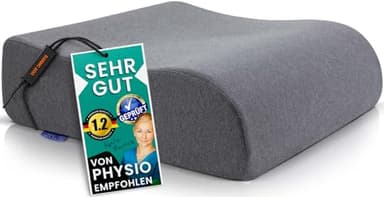 DYNMC you Bequeme Sitzerhöhung Stuhl Erwachsene & Kind - Test SEHR GUT [MIT PHYSIOTHERAPEUTEN ENTWICKELT] - Formstabiles Sitzkissen Stuhl - Perfekte Sitzerhöhung Auto, Büro, Aufstehhilfe (Grau)