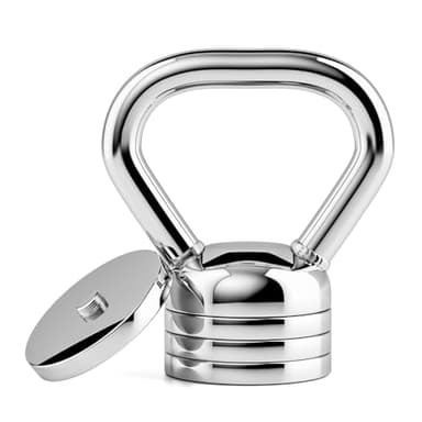 Northdeer Kettlebell Verstellbar 10 kg - Stahl Kugelhantel 5kg 6,25kg 7,5kg 8,75kg 10kg Einstellbar - Hantel Gewichte für Krafttraining Fitness Workout zu Hause