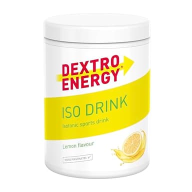 Dextro Energy, Iso Drink Elektrolyte Sport Getränkepulver, Lemon, Mit Natrium, Magnesium, Kalium, Chlorid, für schnelle Energieversorgung, 440g, 11 Portionen
