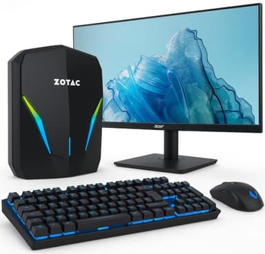 shinobee Z0TAC High End Gaming PC Set Intel Core i7 9750 12 Threads 4.50GHz - GeForce RTX 3000 6 GB - 32 GB DDR4-1 TB NVME SSD - Windows 11-27-TFT - WLAN - Gamer PC Computer Rechner - #8332