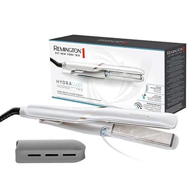 Remington Glätteisen [Testsieger] Hydraluxe Pro (Nebel Technologie "Hydracare" für langanhaltende Ergebnisse ohne Hitze-Schäden, feuchtigkeitsspeichernde Keramikbeschichtung) Haarglätter S9001