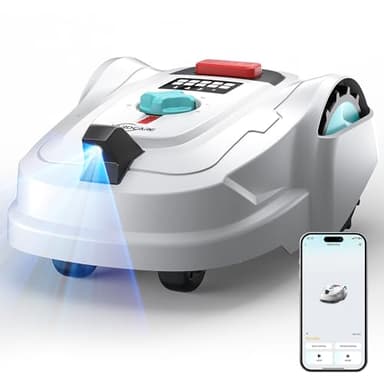 YARDCARE M800Plus Mähroboter ohne Begrenzungskabel, GPS & KI Vision, 800 m² Rasenmäher Roboter, U-förmiger Mähmodus, 150-fache Hinderniserkennung, automatische Aufladung, App-Steuerung