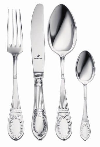Wilkens Silberbesteck Set Besteck 4-teilig Straßburger Empire in 925 Sterlingsilber