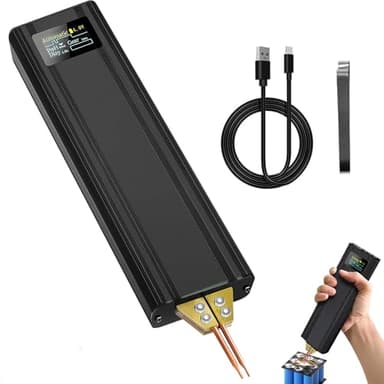 Afenau Akku Punktschweißgerät, Punktschweißgerät für Akkus mit Automatik & Manuelle Modi, 80 Einstellbaren Tragbarer Spot Welder, Hochtemperaturschutz, Akku Schweißgerät für Batterien DIY