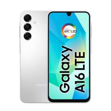 Samsung Galaxy A16 4G Dual SIM (128GB, 2025) 6,7 Zoll 90Hz AMOLED, spritzwassergeschützt, 8Core, 50MP Kamera (werkseitig freigeschaltetes internationales Modell für GSM, Global) A165M/DS (25W