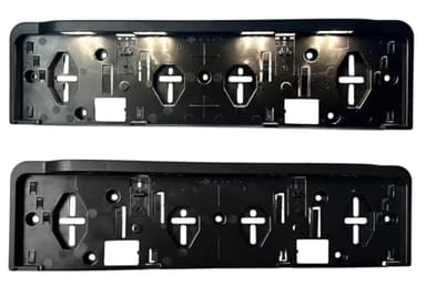 MelTruck 2X Kennzeichenhalter mit LED-Beleuchtung – Universal Nummernschildhalter 12–36V – E9 & ECE R10 – IP68 – Für PKW LKW Anhänger Trailer Landwirtschaft Nutzfahrzeuge