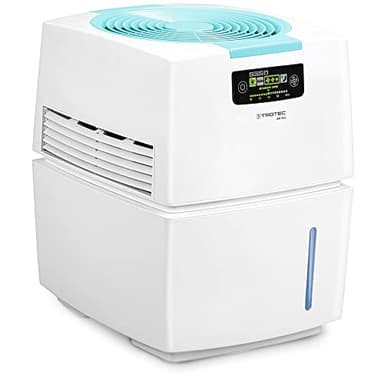 TROTEC Luftwäscher AW 10 S – 3-in-1-Kombigerät: Luftbefeuchter, Luftreiniger und Geruchsbeseitiger – Gebläsestufen 3, Luftmenge 126 m³/h, Befeuchtungsleistung 400 ml/h