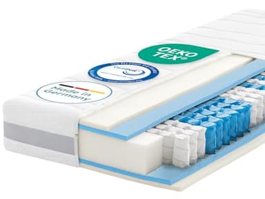 RAVENSBERGER Matratzen Tonnentaschenfederkern-Matratze Ravo-Spring - Härtegrad H3, mittelfest - 90 x 200 cm, Höhe 22 cm - 7-Zonen - Standard 100 by Oeko-TEX Zertifiziert