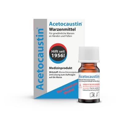 Acetocaustin Lösung bei Warzen, 2 ml Lösung
