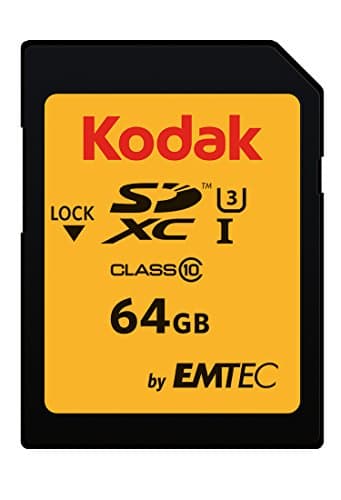 Kodak Ultra SD-Speicherkarte 64GB, UHS-I U3 V30, Class10, Lesegeschwindigkeit bis 95MB/s und Schreibgeschwindigkeit bis 85MB/s