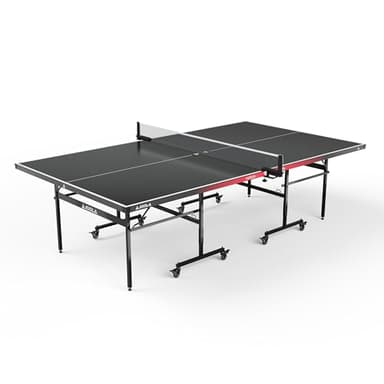 JOOLA Tischtennisplatte Nova 100A – Outdoor Tischtennisplatte wetterfest klappbar mit Netz & Höhenverstellung