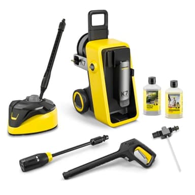 Kärcher K 7 Comfort Premium Home Hochdruckreiniger, gelb, elektrisch, Druck 180 bar, max. Fördermenge 600 l/h, Hochdruckpistole und Schlauch, Kit für Zuhause, reinigt Oberflächen und Reinigungsmittel