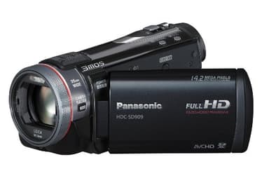 Panasonic HDC-SD909EGK Full HD Camcorder (SD-Kartenslot, 12-fach opt. Zoom, 8,8 cm (3,5 Zoll) Display, Bildstabilisator, 3D kompatibel) schwarz