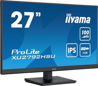 iiyama Prolite XU2792HSU-B6 68,6cm 27" IPS LED-Monitor Full-HD 100Hz HDMI DP USB3.2 FreeSync schwarz