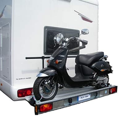 SMV-Metall GmbH Motorradträger/Heckträger/Lastenträger für Wohnmobile | Tragfähig für max. 150kg | Stahl/Aluminium | Feuerverzinkt | EG-Typengenehmigung